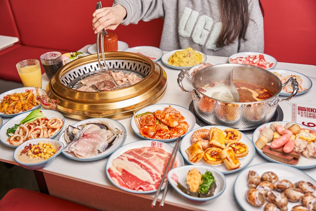 贪吃商城广州站白云嘉禾68元秒原价128元单人全天烤肉火锅自助餐金禧